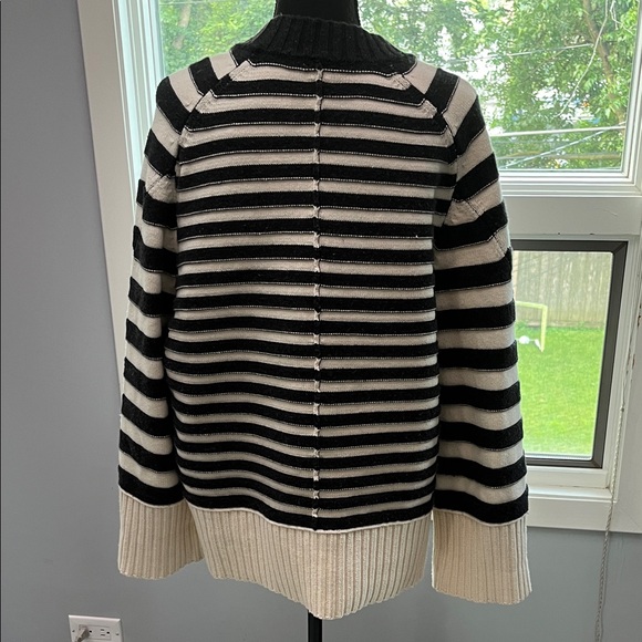 Maeve Black and White Striped Sweater - Picture 5 of 8
